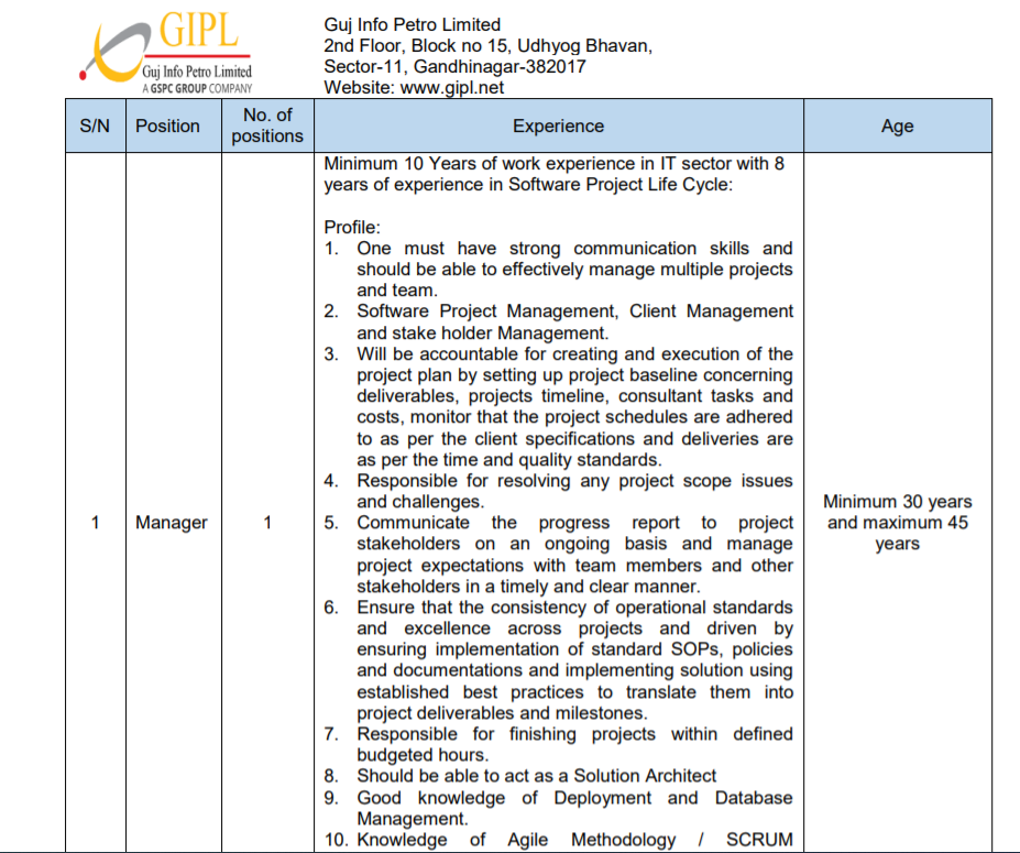 GIPL manager software engineer post ecruitment 2022.png